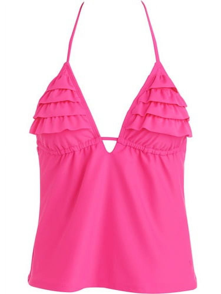 Op Juniors Ruffle Halter Tankini Top