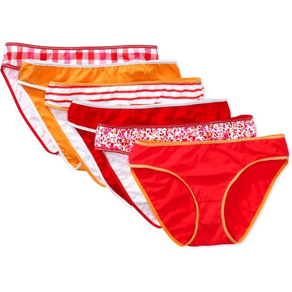 Op Juniors Stretch Cotton Bikini Panties, 6Pack