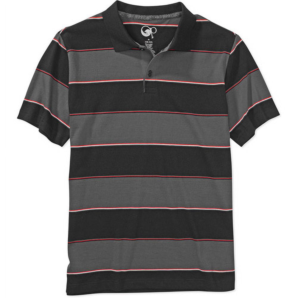 Op Men's ShortSleeve Rugby Stripe Polo Shirt
