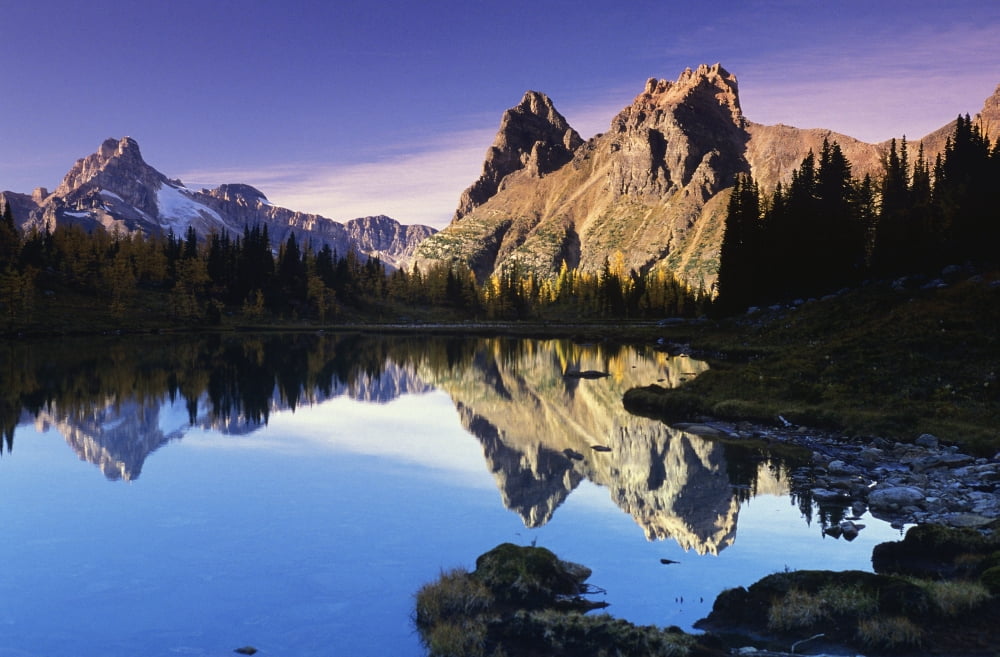 Opabin Lakes In Yoho National Park Golden British Columbia Canada Canvas Art - Bilderbuch Design Pics (18 x 11)