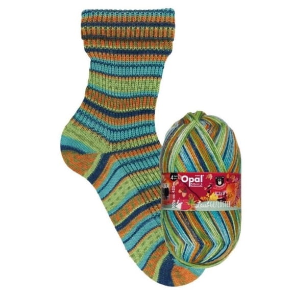 Opal 4-ply Yarn | 75% Virgin Wool (Superwash), 25% Polyamide | 100g (Approx. 460 yards) | 11252 - Blatterregen