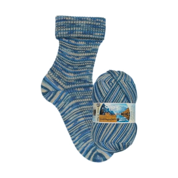 Opal 4-ply Yarn | 75% Virgin Wool (Superwash), 25% Polyamide | 100g (Approx. 460 yards) | 11467 - Wild Mountain Valley