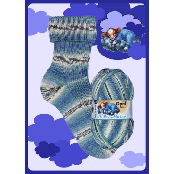 Opal 4-ply Yarn | 75% Virgin Wool (Superwash), 25% Polyamide | 100g (Approx. 460 yards) | 11645 - Cow's Dream