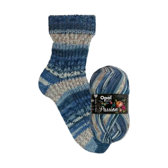 Opal 6-Ply Sock Yarn | 75% Virgin Wool (Superwash), 25% Polyamide | 150g (Approx. 460 yards) Skein, (11372 - Passion Devotion)