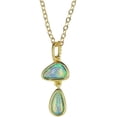 thumbnail image 1 of Opal 925 Sterling Silver Pearl Necklace,Blue Opal Sterling Silver Necklace For Women, 1 of 7
