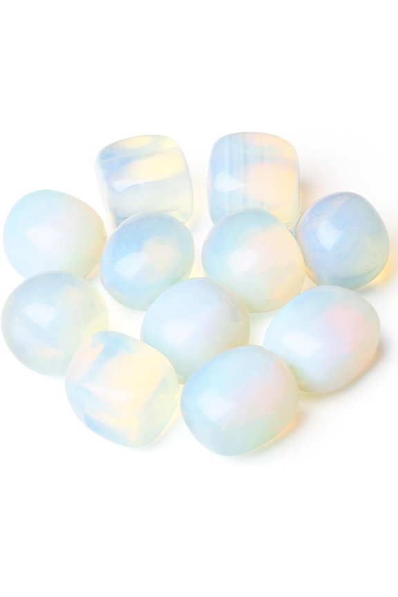 Opal Crystals Bulk Natural Irregular Polished Stones Tumbled Crystals Gemstone Rocks for Beginners Gift 200g