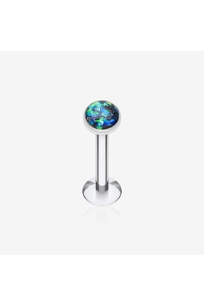Opal Glitter Shower Dome Steel Labret