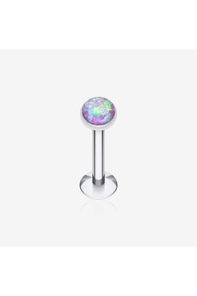 Opal Glitter Shower Dome Steel Labret