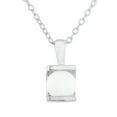 thumbnail image 1 of Opal Half Channel Pendant .925 Sterling Silver, 1 of 3