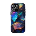 thumbnail image 1 of Opal Iridescent Rocks Colorful Stone Art Phone Case with iPhone 11 to 17 Pro Max, 1 of 2