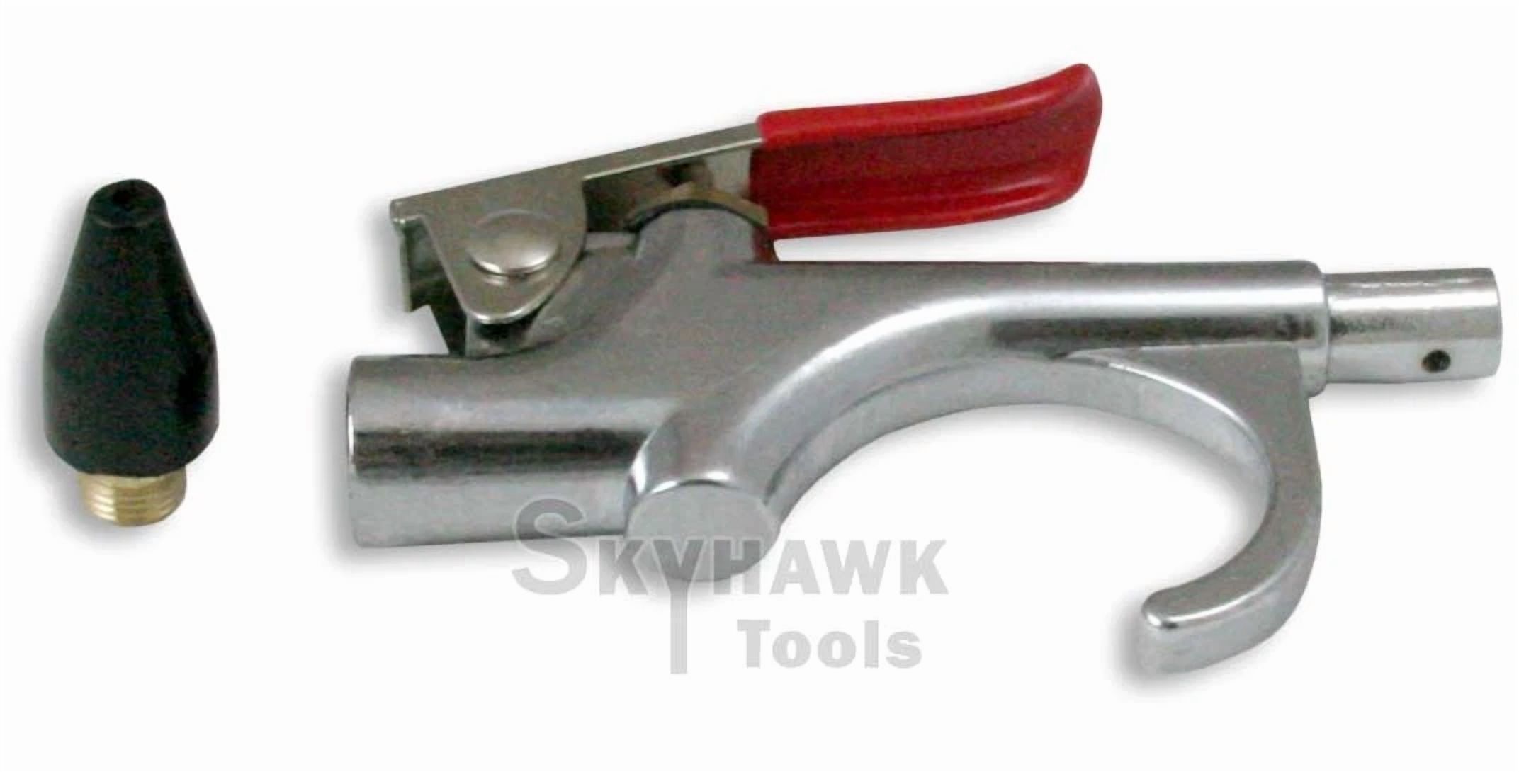 WX Air Blow Gun With Rubber Tip - 1/4 NPT, Brass Construction, Nozzle Included