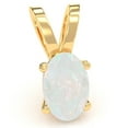 thumbnail image 1 of Opal Oval Solitaire Pendant In 14k Yellow Gold, 1 of 4
