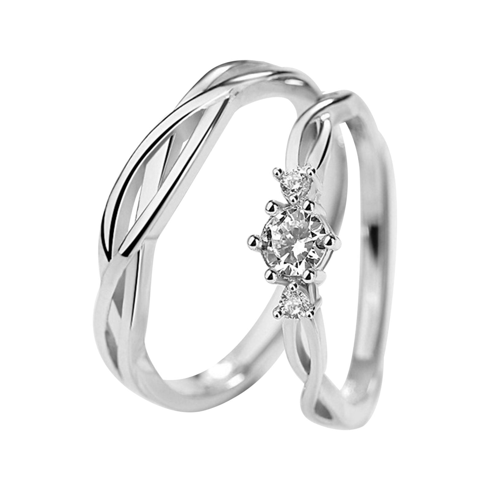 Beautiful Heart Rings | Fashionable Gifts For Her | Women Sterling Silver  Rings | Adjustable Zircona Diamond Rings For Girls