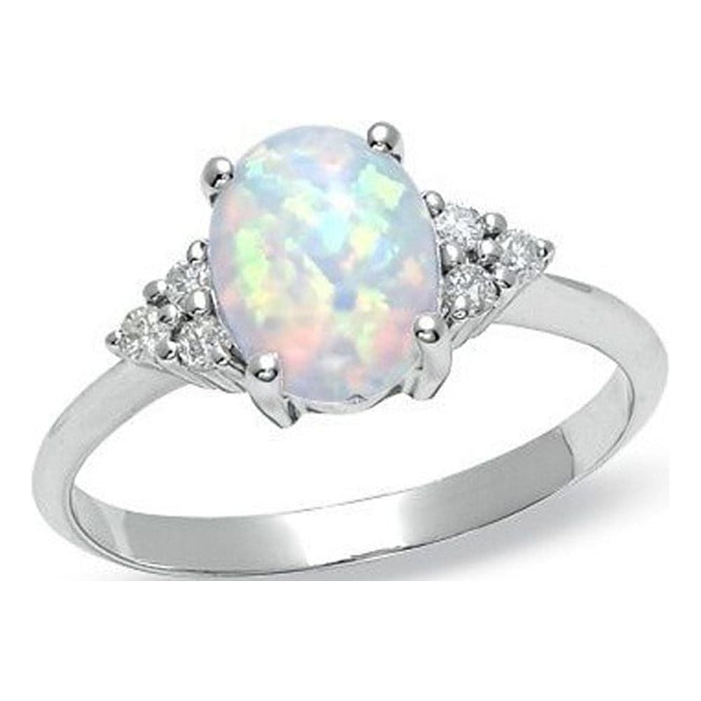 Adjustable Sterling Silver Opal Spoon Ring – Victorian Flower Thumb Ring For Women, S925, Hypoallergenic, Gift - View #12