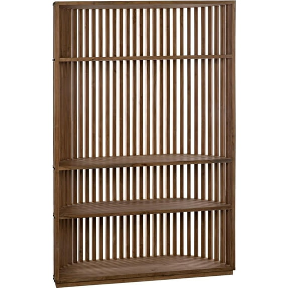 Opal Teak Bookcase With Traditional Style