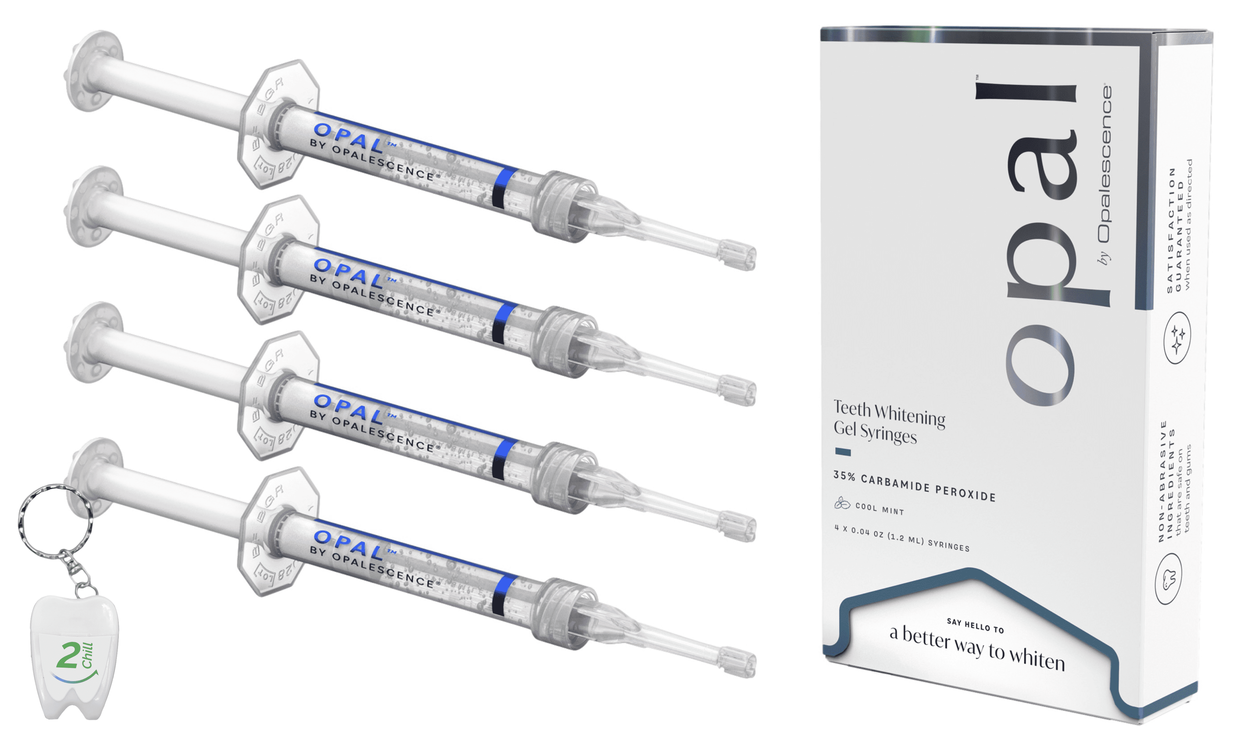 OLERY Medicated White Essence 38g 2本セット Opalescence 35% Teeth Whitening Gel Refill Syringes (1 Pack / 4