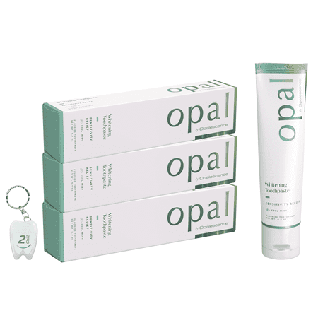 Opal by Opalescence Sensitive Teeth Whitening Toothpaste (3 Pack) Mint Sensitivity Formula 4.7 oz