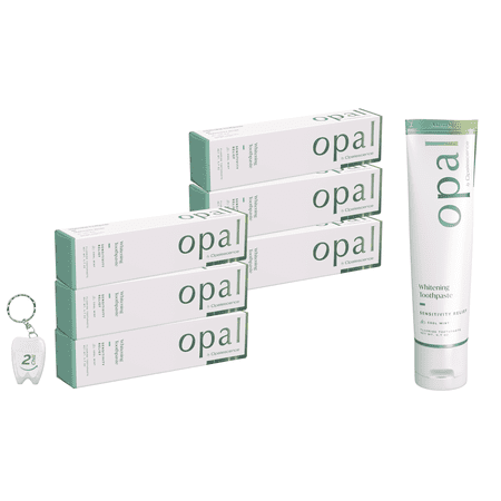 Opal by Opalescence Sensitive Teeth Whitening Toothpaste (6 Pack) Mint Sensitivity Formula 4.7 oz
