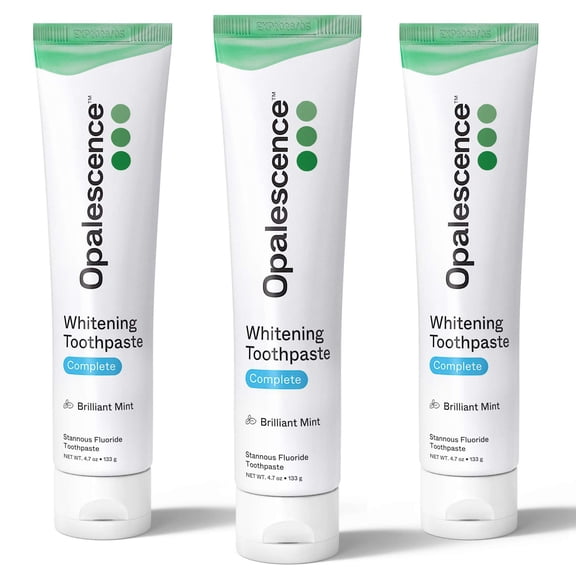 Opalescence Complete Stannous Fluoride Toothpaste (3 Pack) Sensitivity Relief Teeth Whitening Mint 4.7 oz