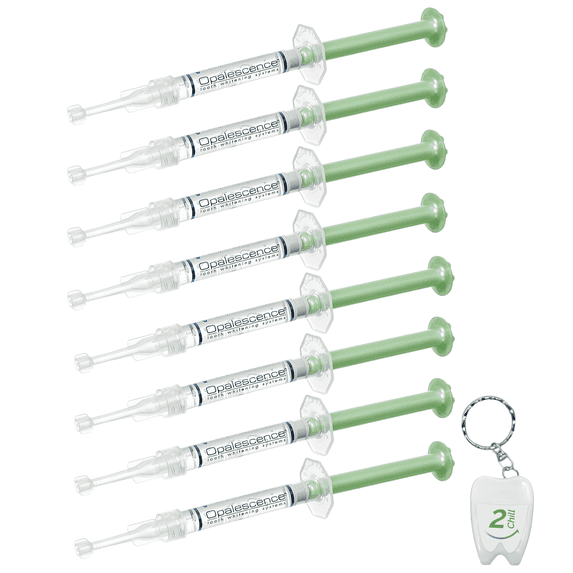 Opalescence 15% Gel Syringes Teeth Whitening Refill Kit (4 Pack / 8 Units) Mint Sensitivity Fluoride