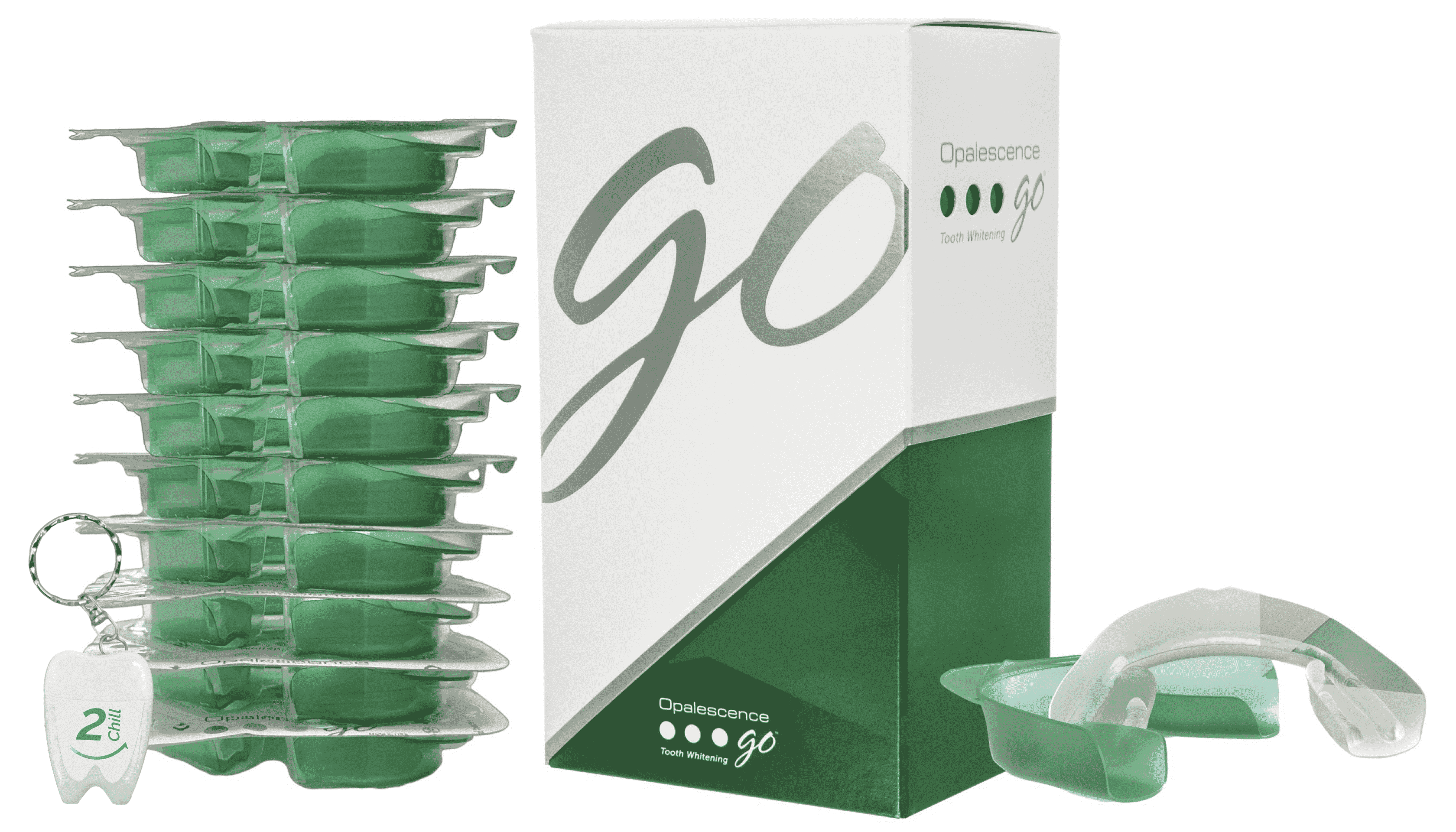 Opalescence Go 15% Prefilled Teeth Whitening Gel Trays (10 Treatments) Cool Mint Hydrogen Peroxide