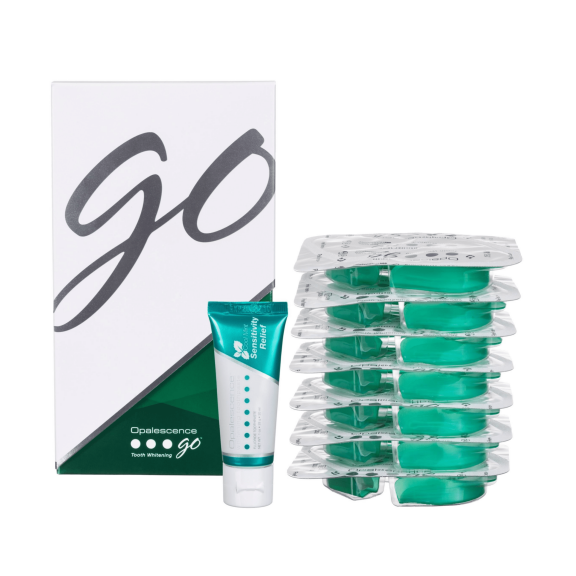Opalescence Go 15% Prefilled Teeth Whitening Gel Trays (7 Treatments) Cool Mint Hydrogen Peroxide