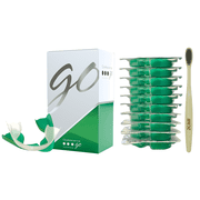 Opalescence Go 15% Prefilled Teeth Whitening Gel Trays - Mint 10 Treatments Includes Toothbrush