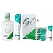 Opalescence Go Teeth Whitening Kit 15% Hydrogen Peroxide 7 Treatments with Sensitive Toothpaste 4.7 oz and 1 oz Travel Size Plus Alcohol Free Mouthwash