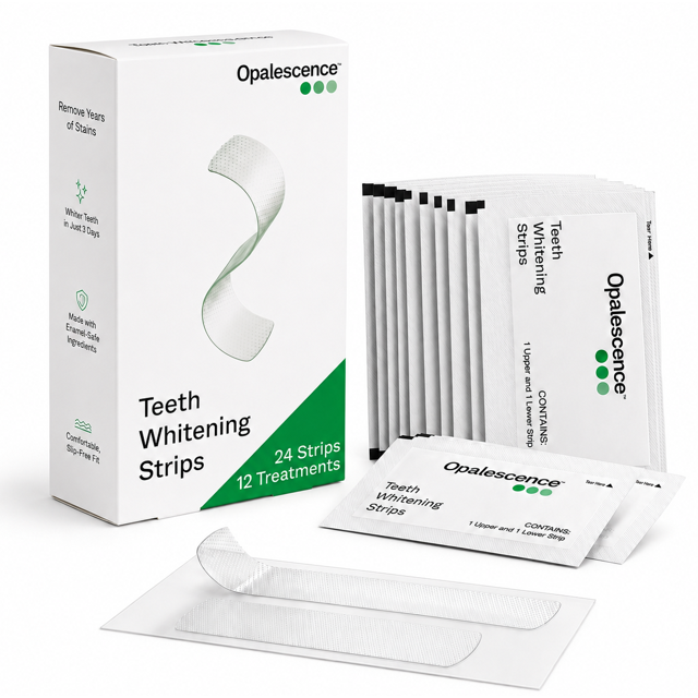 Paroxcide Opalescence Teeth Whitening Strips (1 Pack / 12 Treatments) Hydrogen ...