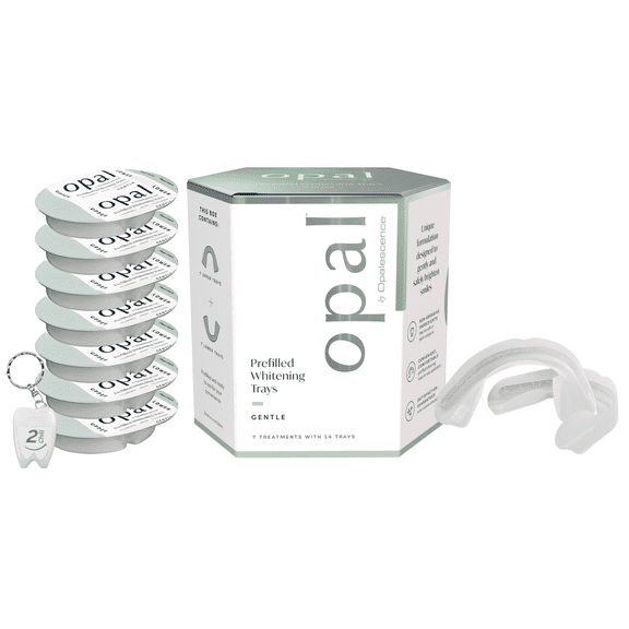 Opalescence at Home Teeth Whitening Kit, 7 Gentle Prefilled Trays Cool Mint Flavor Gel Treatments