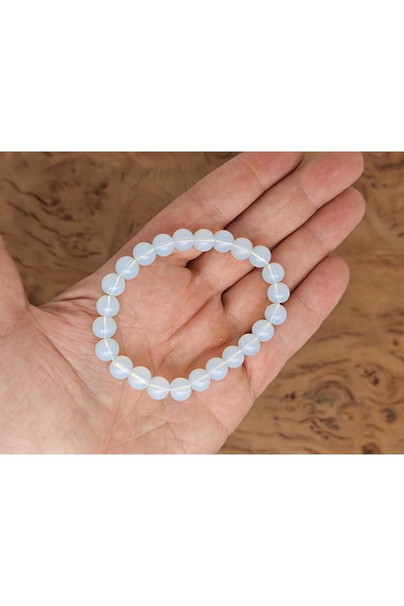 Opalite Bracelet Gemstone Beads - Natural Crystals Stretchy Bracelets - Beads Bracelets - Chakra Healing - Bulk Lots