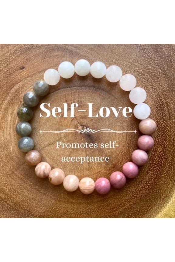 Opalite & Natural Rhodochrosite & Green Aventurine & Quartz Crystal Round Bead Stretch Bracelets Bleesing Bracelets for Men Women Lavender Inner Diameter: 2-1/4 inch(5.7cm)