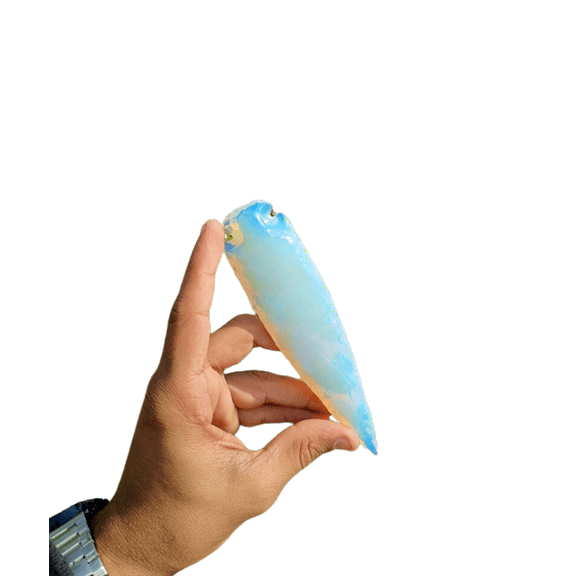 Opalite Obsidian Arrowhead, Natural Crystal and Healing Stone Flint Rock Arrowhead 4 inch