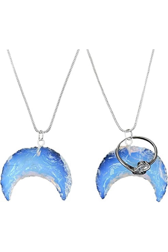 Opalite Ring Keeper Necklace (Silver Chain Necklace)