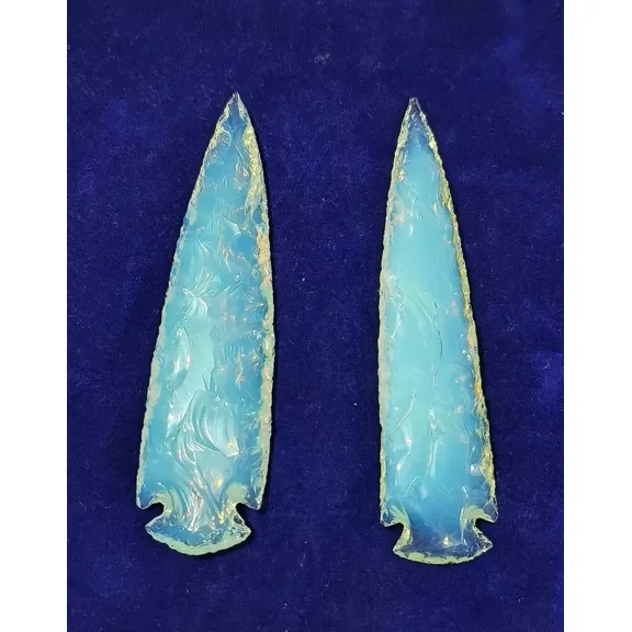 Opalite Spearhead Arrowhead Crystal Bead for Jewelry Making, Healing Gemstone