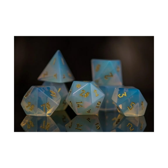 Misty Mountain Gaming Poly Set - Opalite w/Gold (7) New