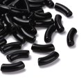 thumbnail image 1 of Opaque Acrylic Beads Curved Tube Black 34.5x13x11mm Hole: 3.5mm, 1 of 6