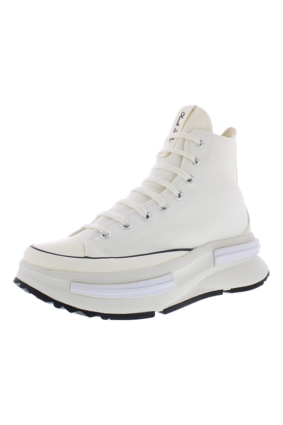 Run Star Legacy CX High Platform Unisex Shoes Size 10.5, Color: Egret/Black/White