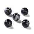 thumbnail image 1 of Opaque Acrylic Beads Two Tone Round Black 6mm Hole: 1.9mm 4166pcs/500g, 1 of 3
