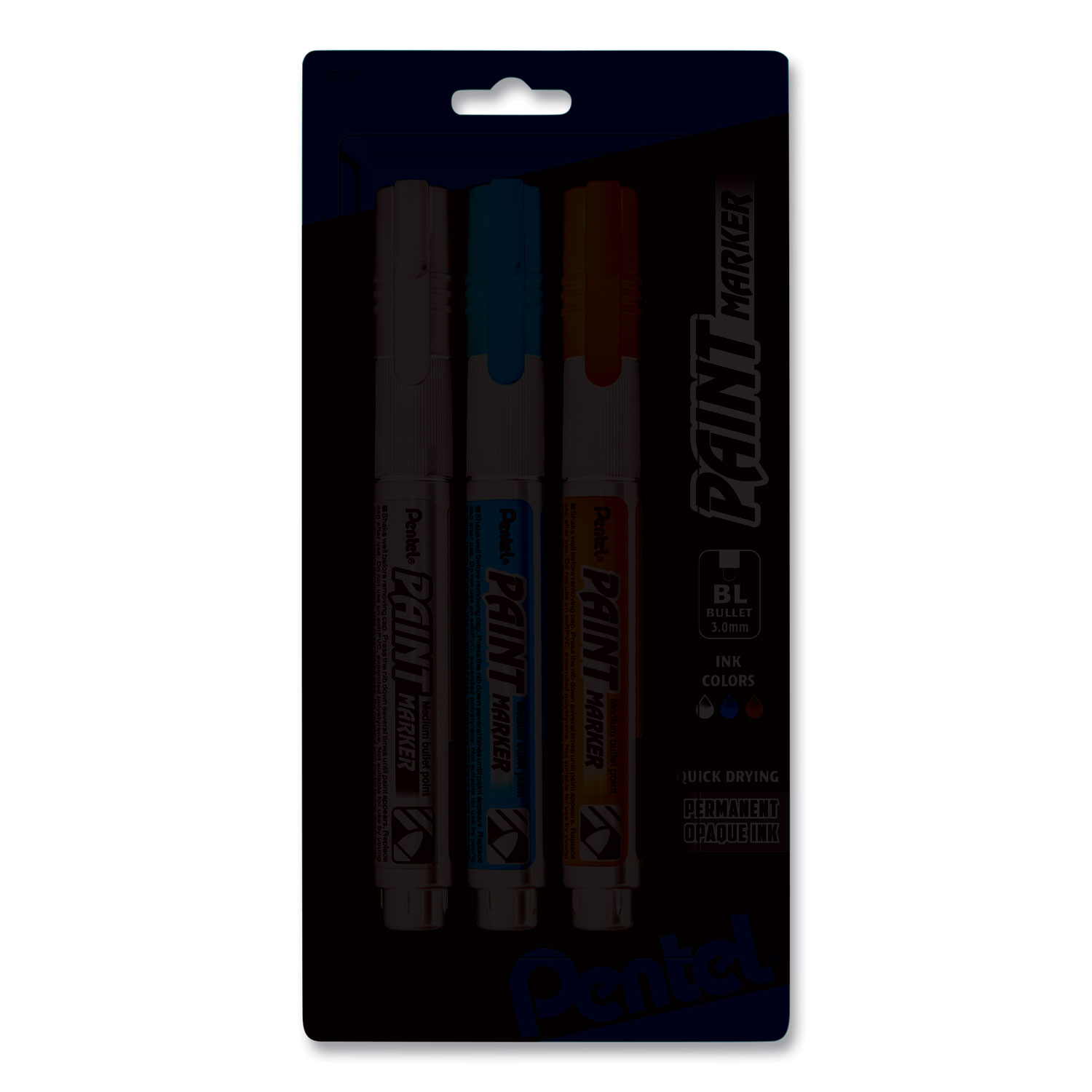 Opaque Bullet Tip Paint Markers, Medium Bullet Tip, Assorted Colors, 3/Pack | Bundle of 5 Packs