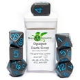 thumbnail image 1 of Opaque Dice, Dark Gray & Light Blue - Set of 7, 1 of 1