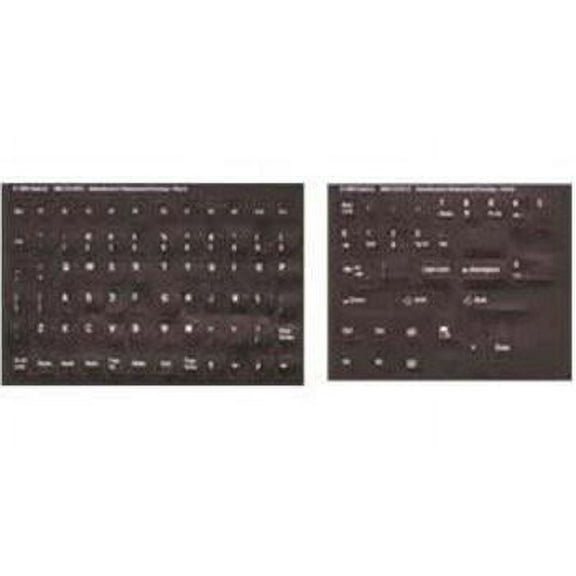 Dvorak English Keyboard Label / Stickers for Fading Characters Keyboard Cover, White & Black