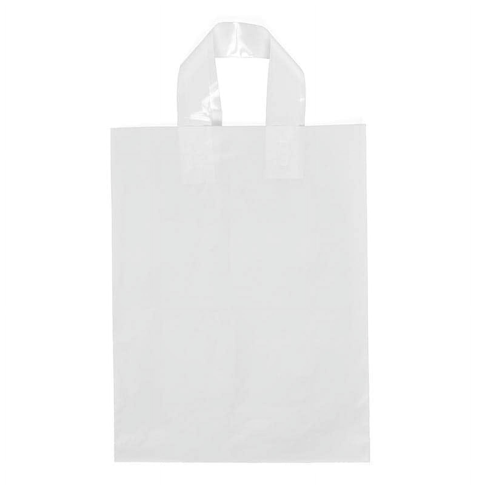 Opaque Flat Plastic Handle Bags 2.5 mil Thick Quantity 250 Width 9