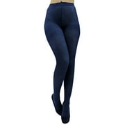 Opaque Navy Blue Stretchy Pantyhose Tights