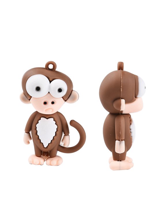 Opaque PVC Plastic Big Pendants Monkey Camel 57x36x24mm Hole: 3mm PVC