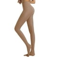 thumbnail image 1 of Opaque Tights, Yigetop Semi Opaque Women's Soft Solid Color Semi Opaque Footed Tights High Waist Womens Tights Stockings for Women B L, 1 of 5