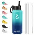 thumbnail image 1 of Opard Stainless Steel Water Bottle, 32 oz Vacuum Insulated Double Walled Leak Proof Sports Water Bottle with Straw for Gym Travel Camping Blue Gradient, 1 of 6