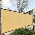 thumbnail image 1 of Opehuo Apartment Balcony Privacy Screen Fence,Beige Privacy Fencing Shield Cover,Mesh Windscreen Railing Screen Shade Cloth with Grommets UV Protection for Deck Patio Backyard Pool Porch,M, 1 of 6