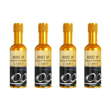 Opehuo Catalytic Converter Cleaner,Auto Parts Engine Boost Up Catalytic Converter Cleaner,Fuel and Exhaust System Cleaner Oil Carbon Removal Treatment Additive for Gasoline and Diesel Car,4Pc