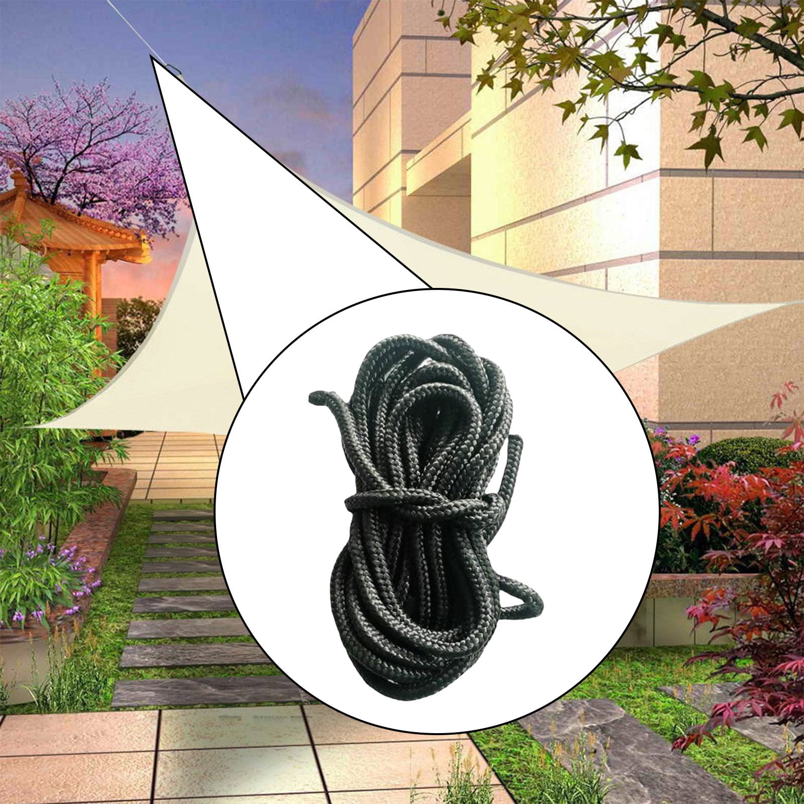 Opehuo Clearance! 16.4ft Solid Braided Polypropylene Rope,All Purpose ...